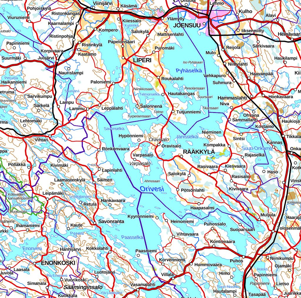 Viikko Pohjois-Karjala| Paikannimet: Orivesi onkin ”kivikoiden järvi”